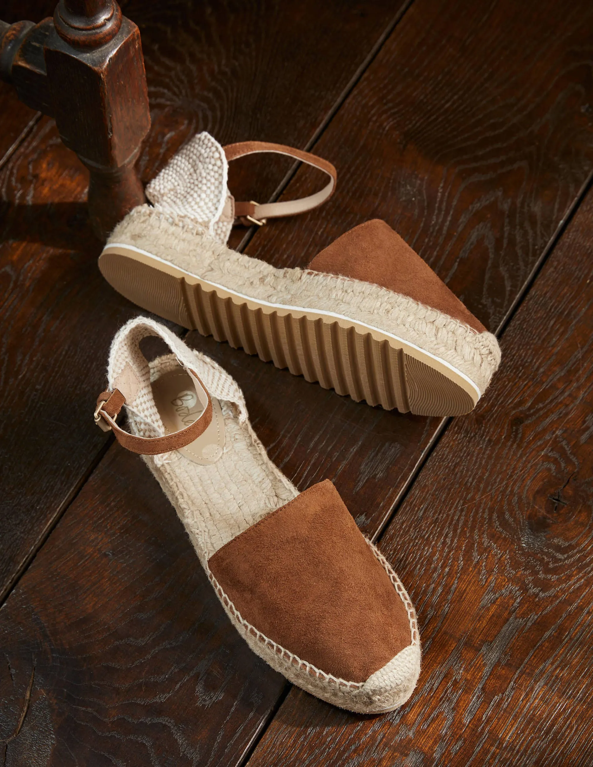 Flatform Espadrilles-Tan