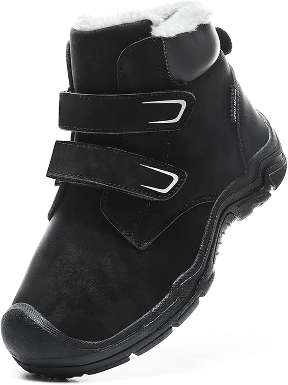 FLIOZY Kids Snow Boots Boys Girls Winter Warm Lined Hiking Walking Boots Outdoor Non-Slip Trekking Shoes Ankle Boots