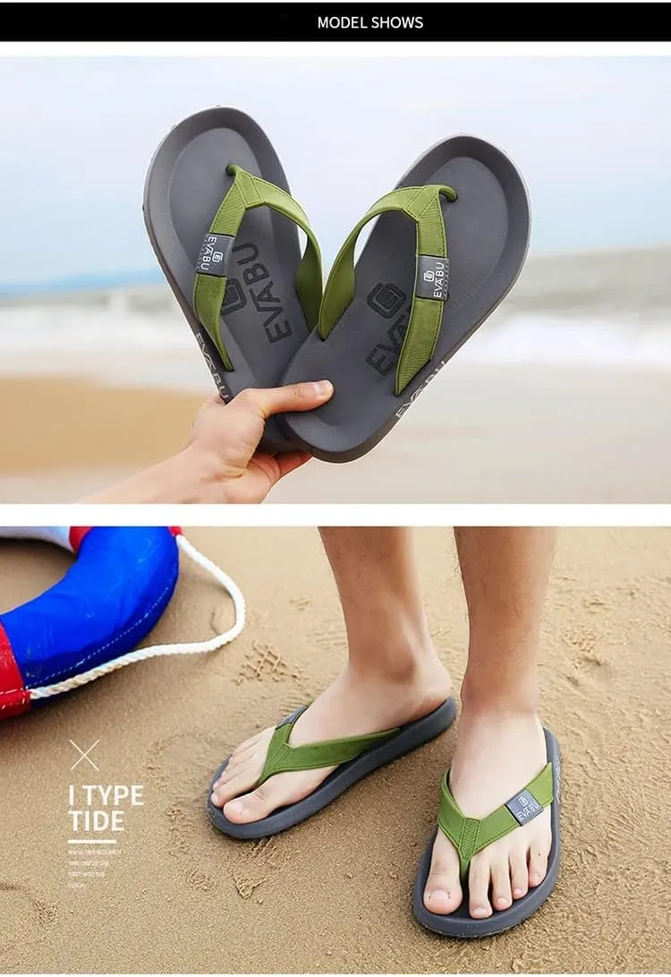 Flip Flops For Man Comfortable Waterproof Beach Sandals - Non-Slip Slippers