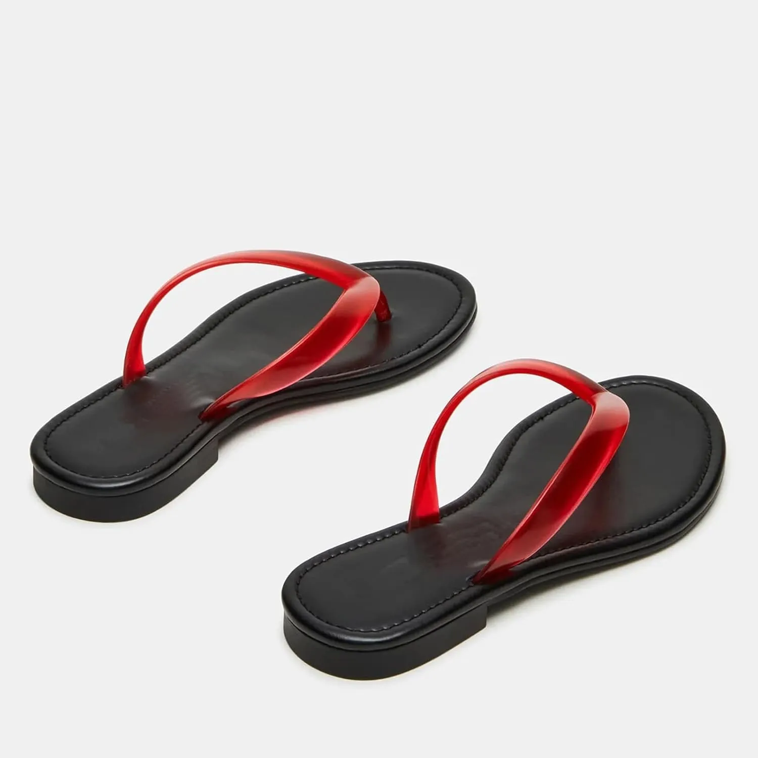 Flip Flops for Women Comfortable Transparent Beach Sandals Lightweight Slip on Walking Thong Sandals