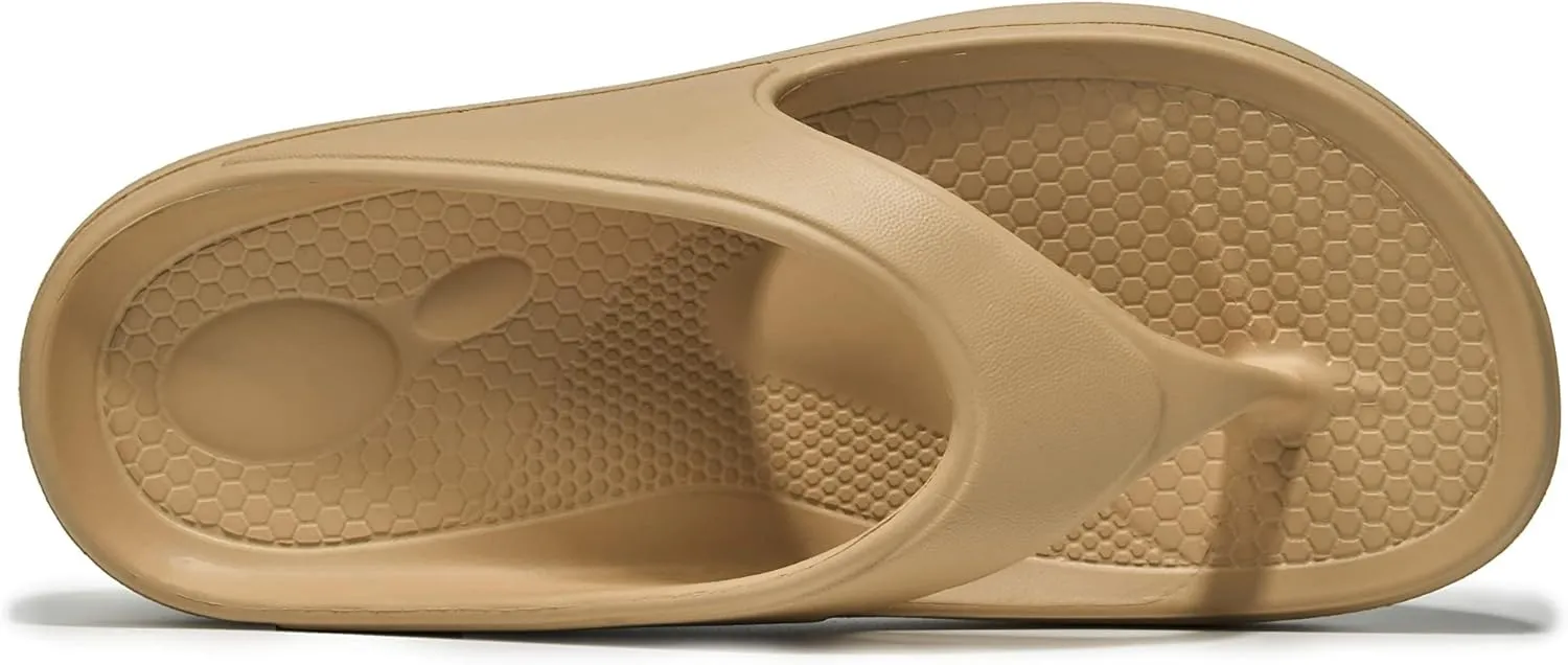 Flip Flops for Women, Orthotic Lightweight Beach Slides Sandals Anti Slip Shower Slippers with Ultra Soft Arch Support Non-Slip