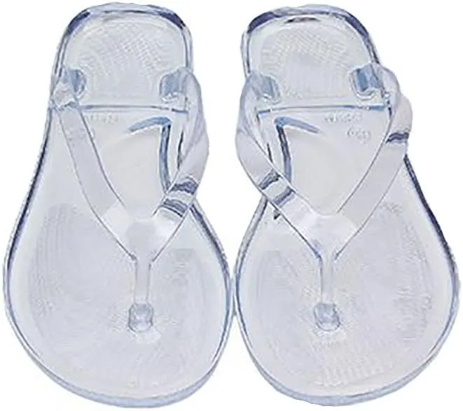 Flip Flops for Women Translucent Beach Sandals Pool Bath Slippers