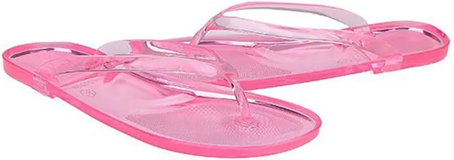Flip Flops for Women Translucent Beach Sandals Pool Bath Slippers