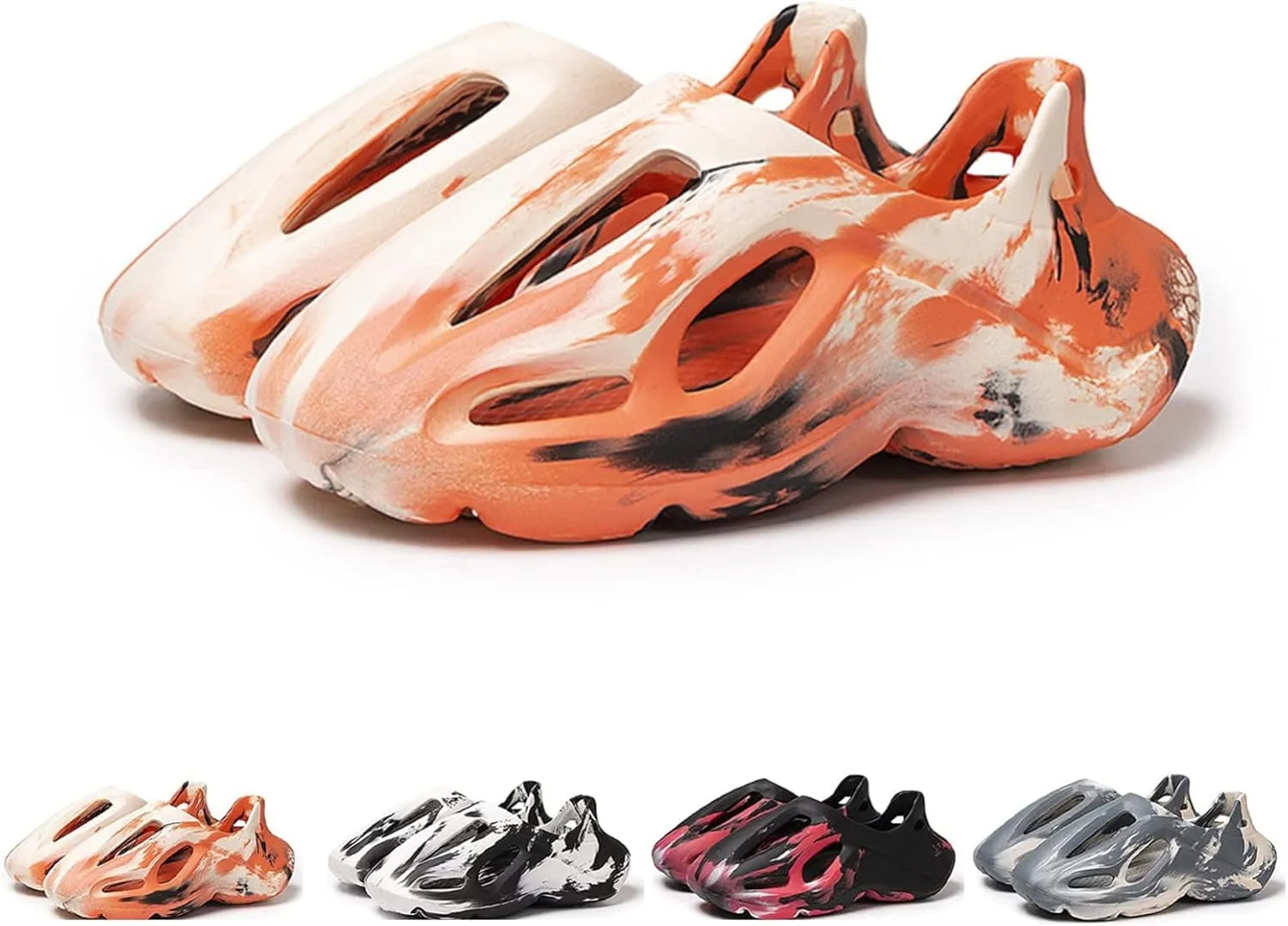 Foam Runner Shoes, Unisex Foam Runner Sneakers Pillow Cloud Shoes Non-Slip Lightweight Breathable Soft Fashion Sandals