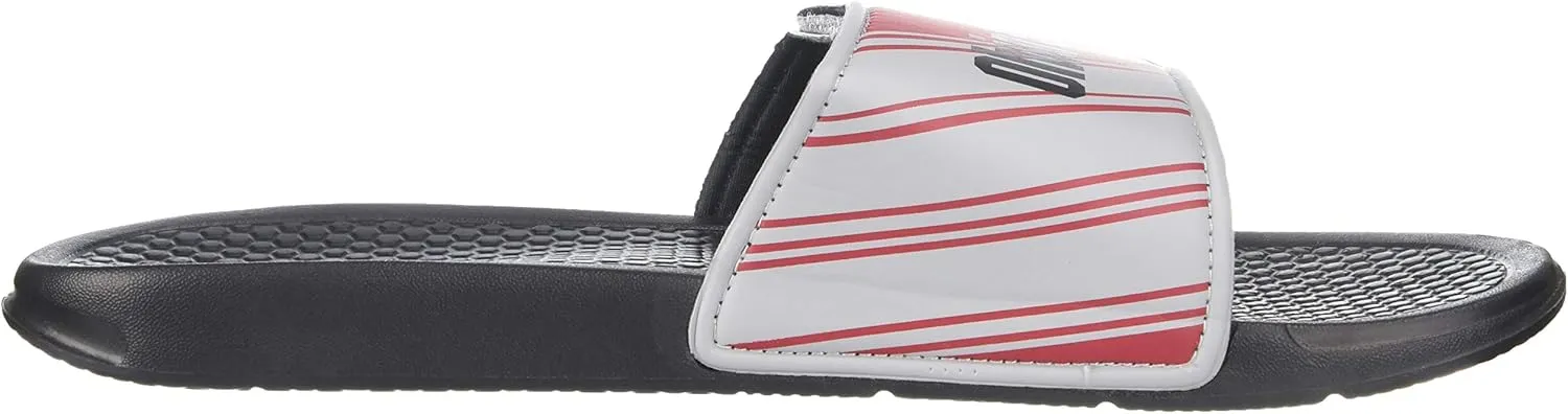 FOCO Men's NCAA College Team Logo Shower Sport Legacy Slide Flip Flop Sandals Ohio State Velcro Medium