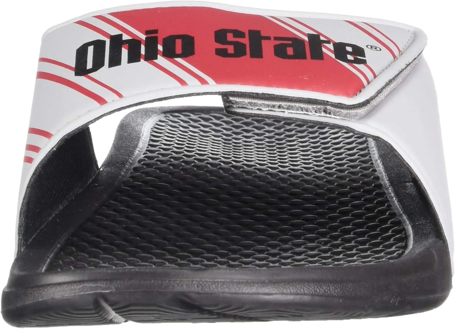 FOCO Men's NCAA College Team Logo Shower Sport Legacy Slide Flip Flop Sandals Ohio State Velcro Medium