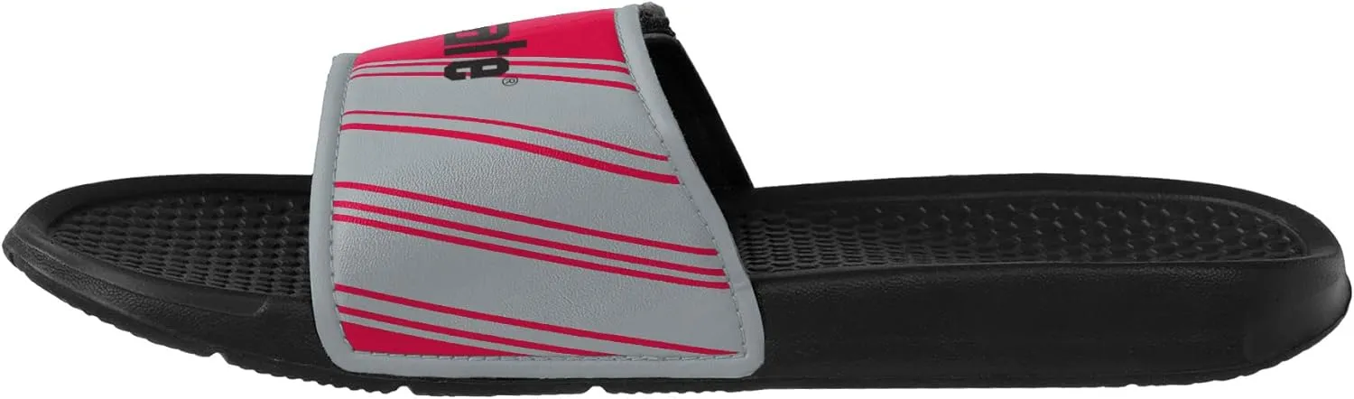 FOCO Men's NCAA College Team Logo Shower Sport Legacy Slide Flip Flop Sandals Ohio State Velcro Medium