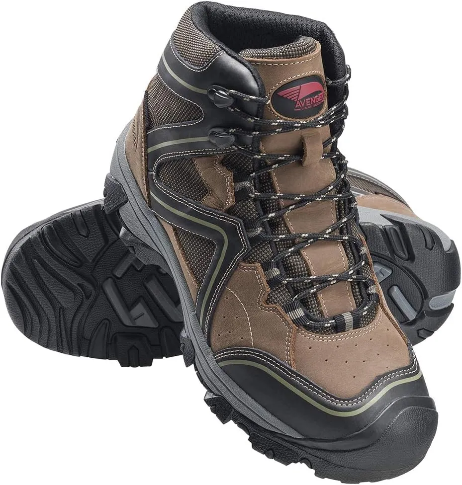 FSI FOOTWEAR SPECIALTIES INTERNATIONAL Men's 7612 Crosscut 6" Leather and Cordura Soft Toe Puncture Resistant Eh Brown Work Boots Industrial