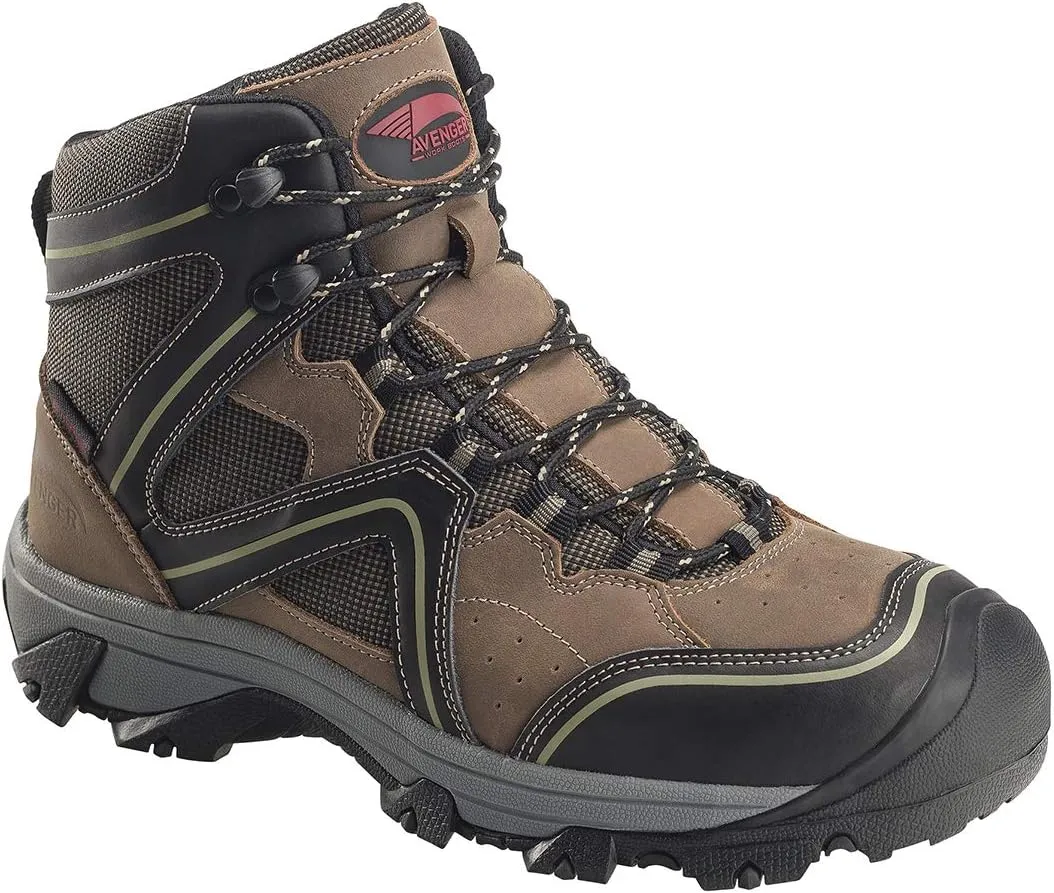 FSI FOOTWEAR SPECIALTIES INTERNATIONAL Men's 7612 Crosscut 6" Leather and Cordura Soft Toe Puncture Resistant Eh Brown Work Boots Industrial