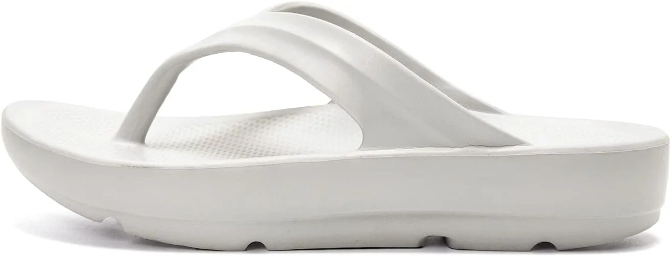 FUNKYMONKEY Women's Thong Flip Flop Ultra Soft Arch Support Sandals