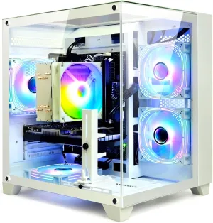 Gaming Desktop Intel Core I7-14700KF 20 Core 5.6GHz PC Computer, RTX 4070 12G, 32G DDR5 RAM, 1TB NVME SSD, Prebuilt Gaming PC Tower Computer for Home and Office (White)