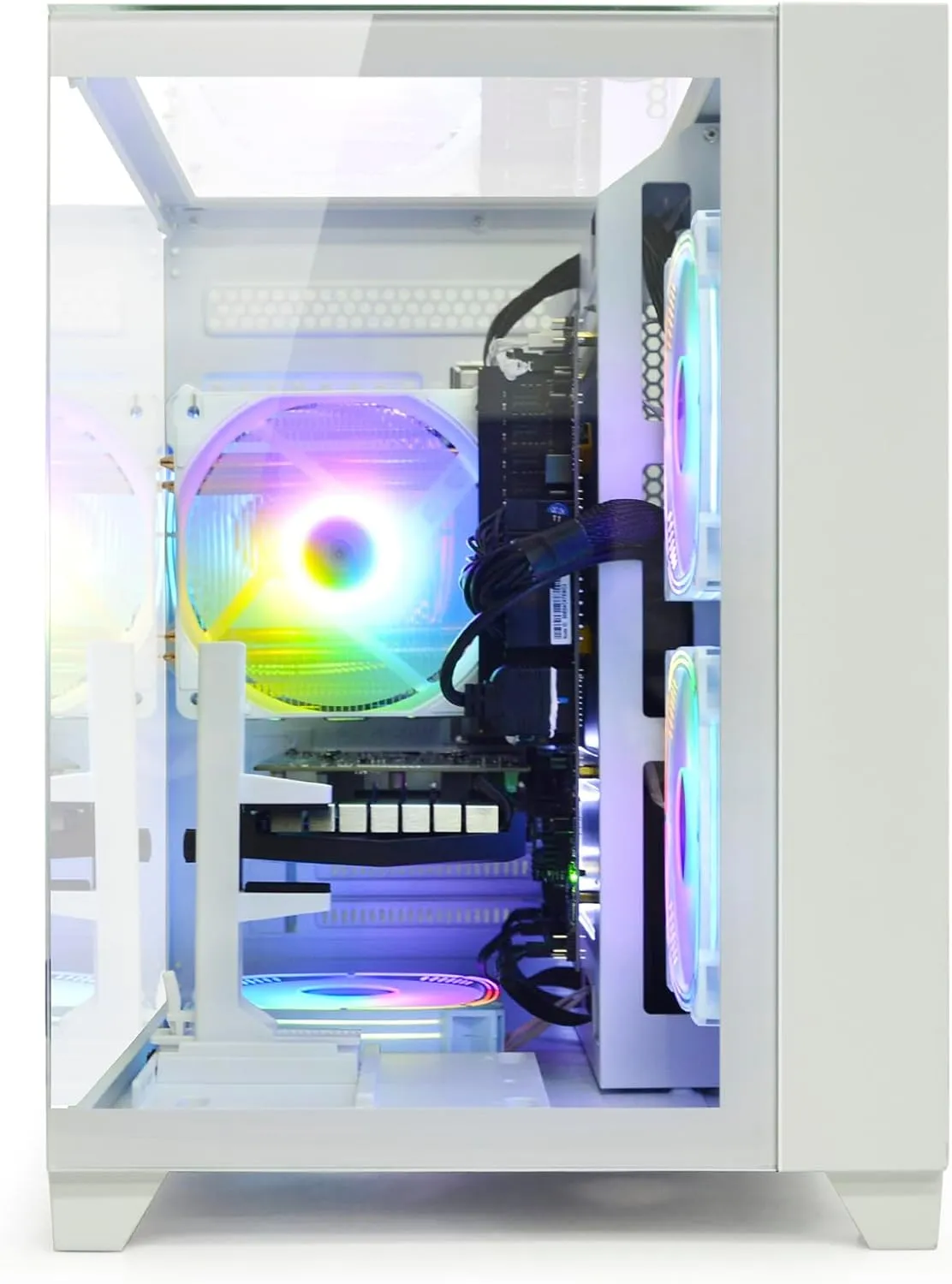 Gaming PC Desktop Intel 12th I5-12400F, 6 core 2.5GHz Desktop Computer, GeForce RTX 3050, 32G DDR4 RAM, 1TB NVME SSD, Prebuilt Tower Computer for Gaming, Home and Office (White)
