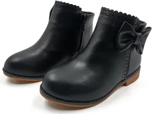 Girls Ankle Boots Fashion Boots for Girls with Zipper Short Suede Booties for Toddler/Little Kids