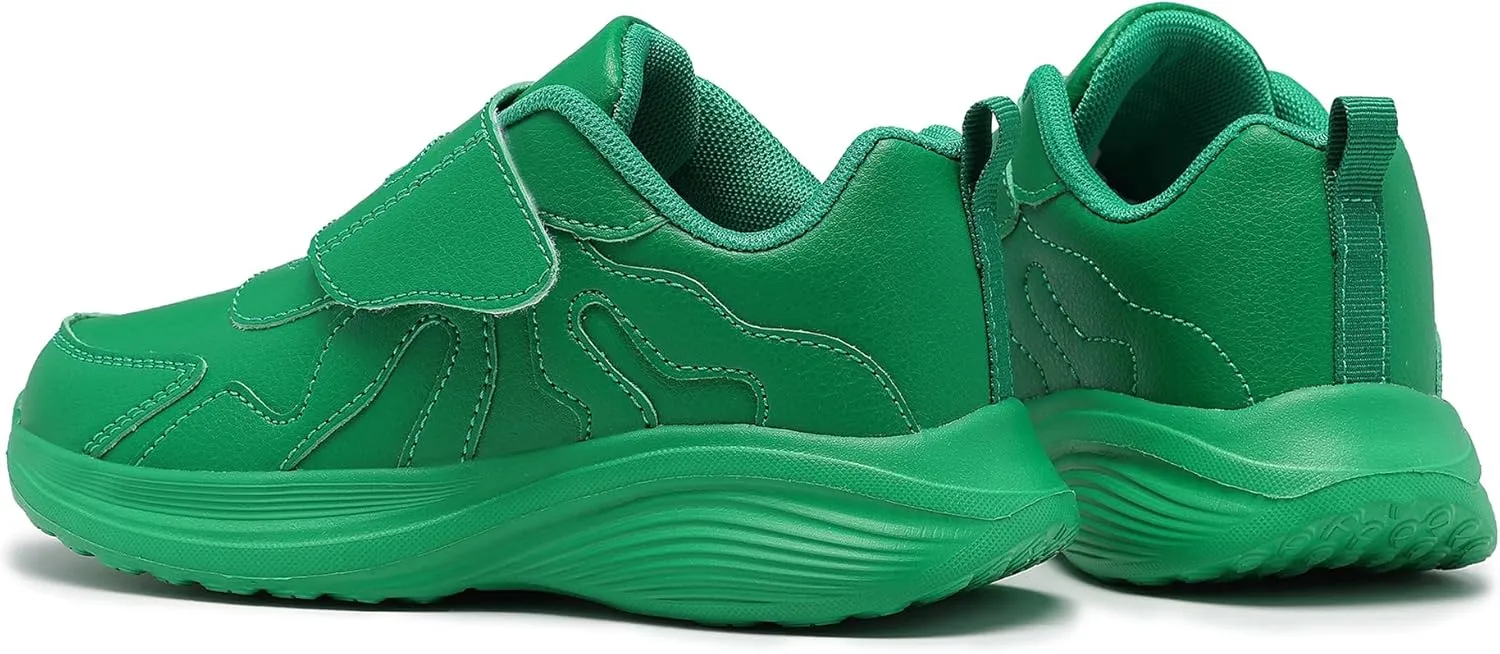 Girls Sneakers Boys Shoes Lightweight Fashion Dual Hook and Loops Kids Running Shoes