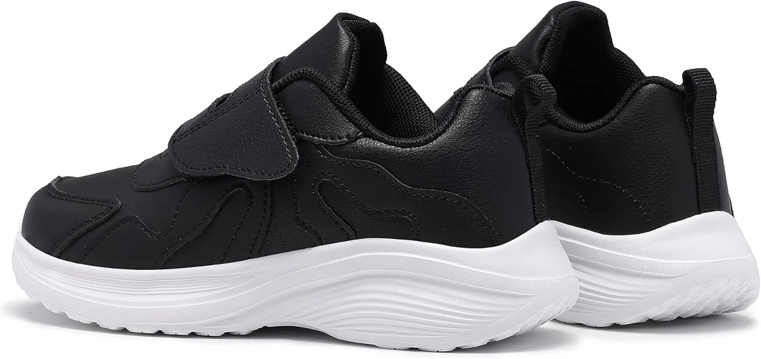 Girls Sneakers Boys Shoes Lightweight Fashion Dual Hook and Loops Kids Running Shoes