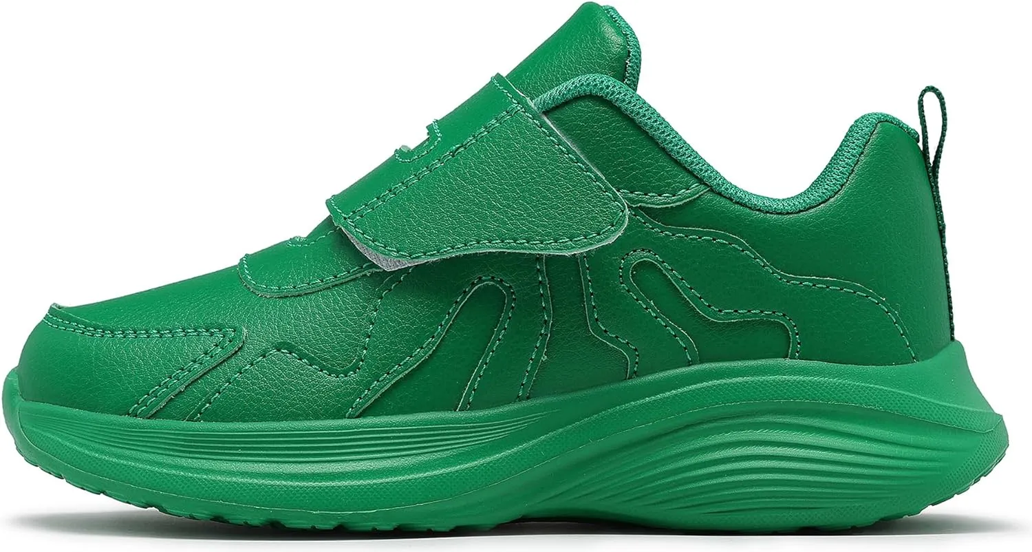 Girls Sneakers Boys Shoes Lightweight Fashion Dual Hook and Loops Kids Running Shoes