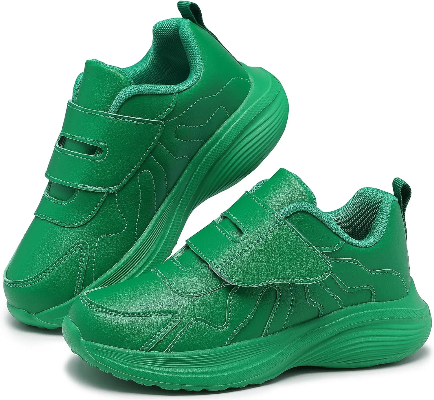Girls Sneakers Boys Shoes Lightweight Fashion Dual Hook and Loops Kids Running Shoes