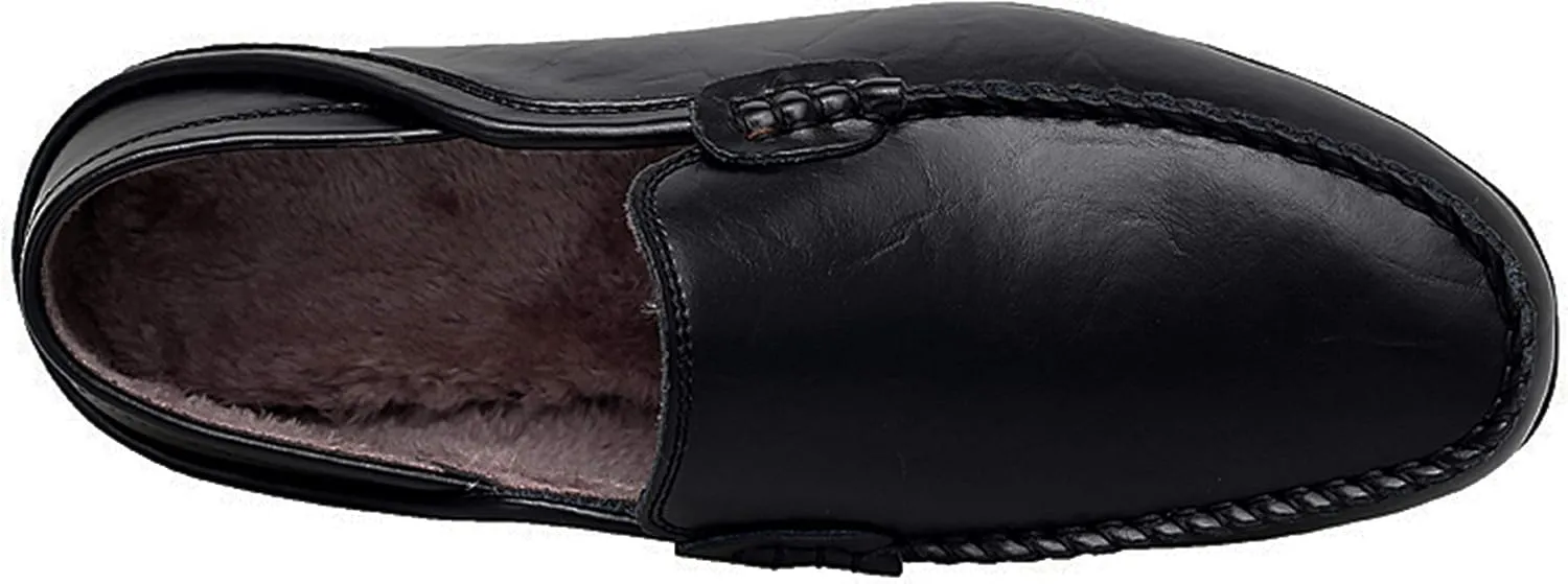 Go Tour Men's Premium Genuine Leather Casual Slip on Loafers Breathable Driving Shoes Fashion Slipper