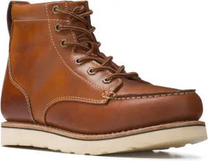 Golden Fox Work Boots 6" American Heritage Moc Toe Wedge Boot for Construction Made in USA