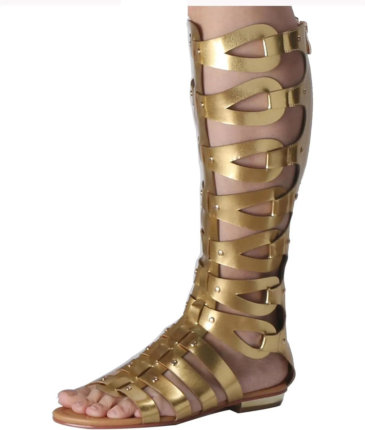 Hanfike Knee High Sandals for Women Gladiator Cut Out Summer Roman Boots
