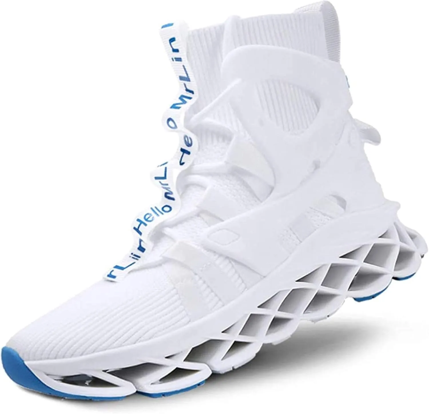 Hello MrLin Men's Running Shoes Non Slip Athletic Tennis Walking Blade Type Sneakers Hip Hop