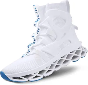Hello MrLin Men's Running Shoes Non Slip Athletic Tennis Walking Blade Type Sneakers Hip Hop