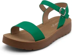 Herstyle Women’s Flat Sandals – One Band Ankle Strap Dressy Casual Sandals with Cushioned Footbed | Comfortable Open Toe Walking Shoes for Summer & Daily Wear