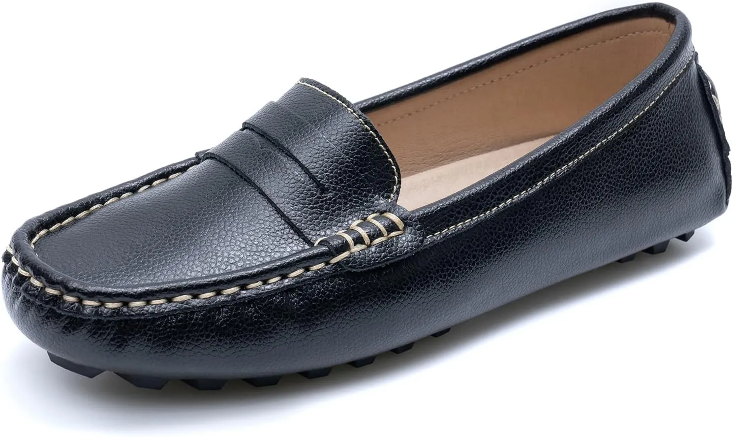 Heydonic Women's Loafers Moccasins Soft Casual Walking Driving Ladies Office Penny Flats Boat Shoes Women Slip On Comfortable Leather