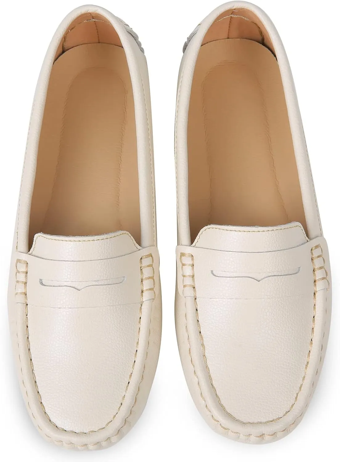 Heydonic Women's Loafers Moccasins Soft Casual Walking Driving Ladies Office Penny Flats Boat Shoes Women Slip On Comfortable Leather