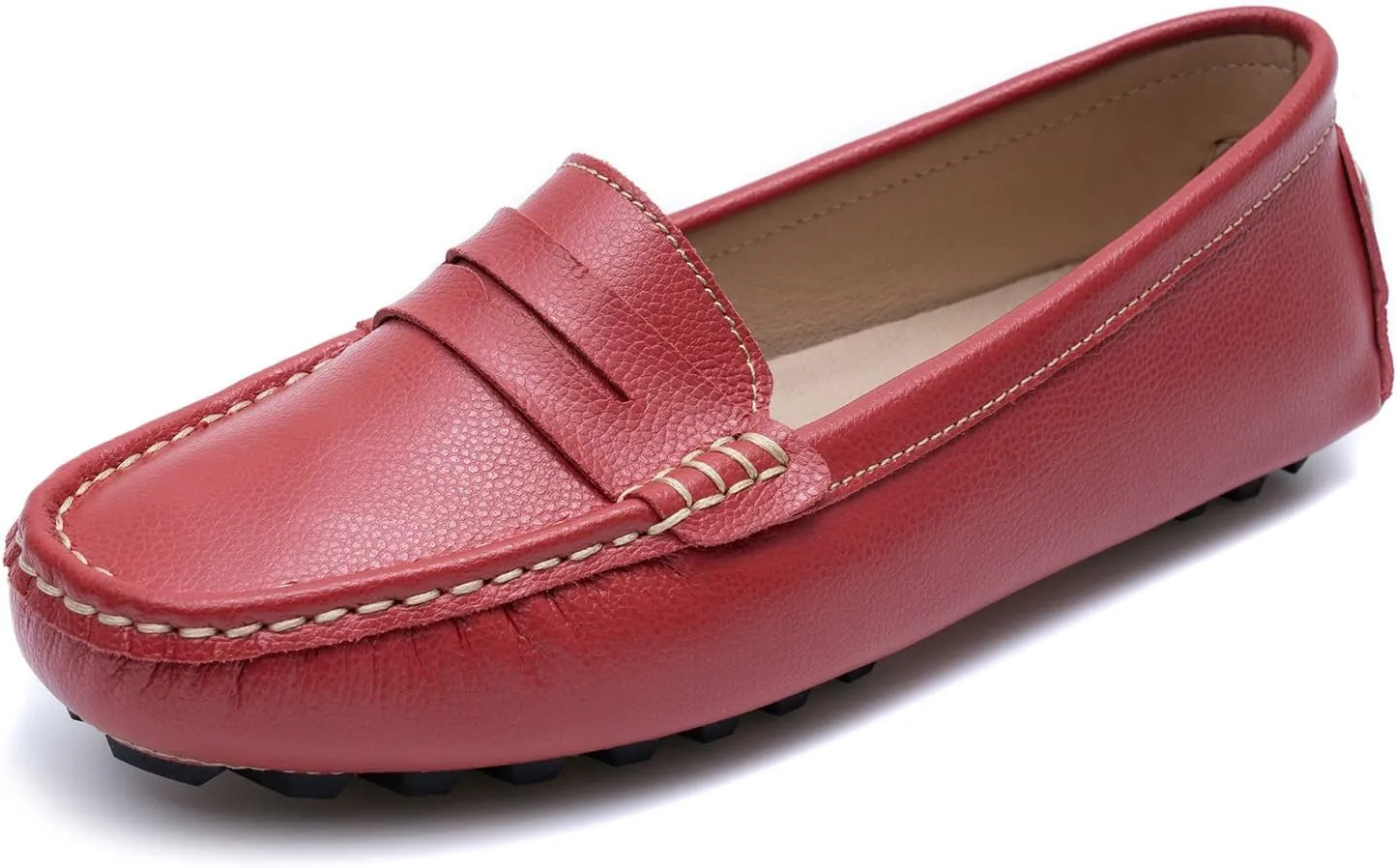 Heydonic Women's Loafers Moccasins Soft Casual Walking Driving Ladies Office Penny Flats Boat Shoes Women Slip On Comfortable Leather