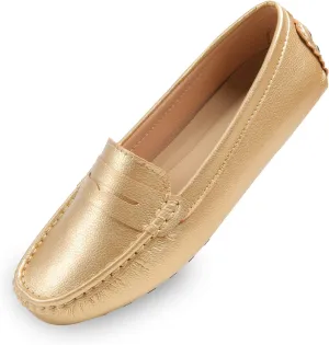 Heydonic Women's Loafers Moccasins Soft Casual Walking Driving Ladies Office Penny Flats Boat Shoes Women Slip On Comfortable Leather