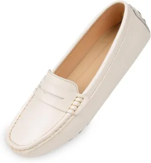 Heydonic Women's Loafers Moccasins Soft Casual Walking Driving Ladies Office Penny Flats Boat Shoes Women Slip On Comfortable Leather