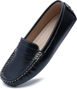 Heydonic Women's Loafers Moccasins Soft Casual Walking Driving Ladies Office Penny Flats Boat Shoes Women Slip On Comfortable Leather