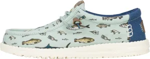 HEYDUDE Wally Marlin, Men’s Shoes, Men's Slip-on Loafers, Comfortable & Light-Weight