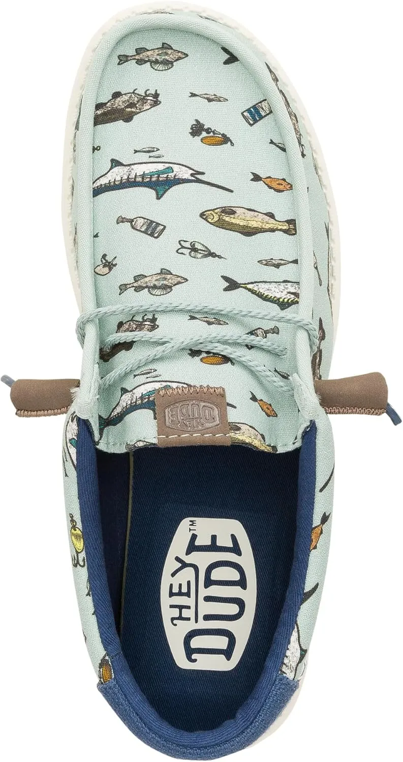 HEYDUDE Wally Marlin, Men’s Shoes, Men's Slip-on Loafers, Comfortable & Light-Weight