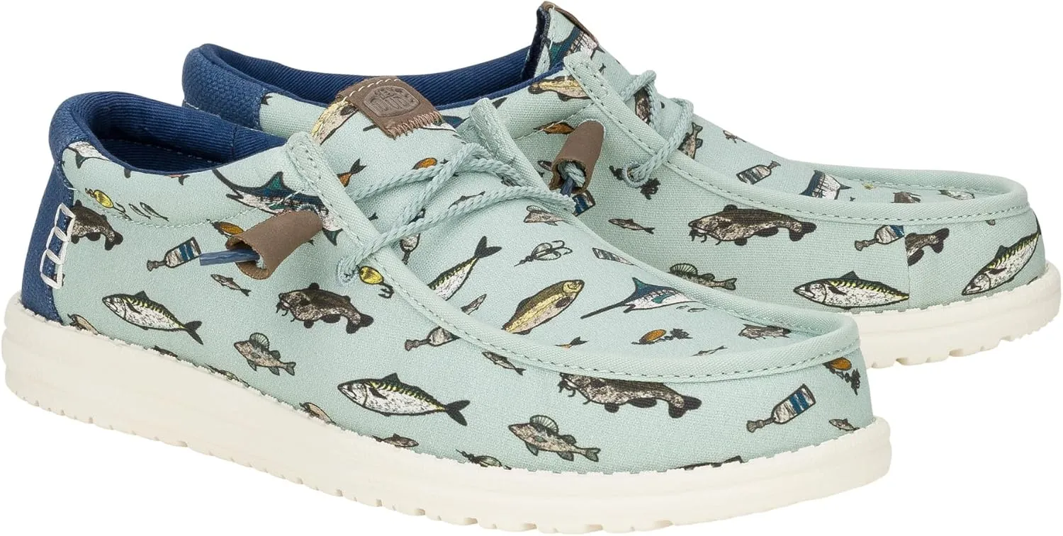 HEYDUDE Wally Marlin, Men’s Shoes, Men's Slip-on Loafers, Comfortable & Light-Weight