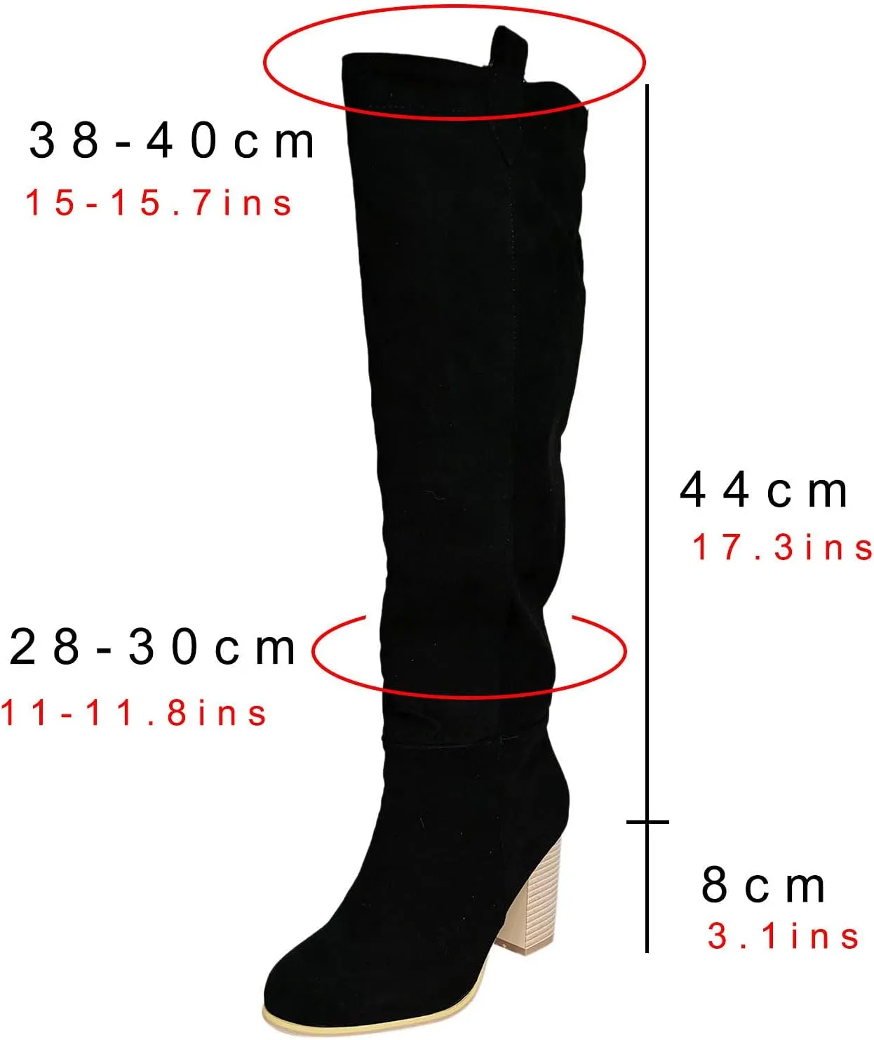High Heeled Boots for Women Knee Length Heel Retro Boots Women's For Women Booties Chunky Knee-Hign Boots Boots Shoes women's boots Knee High Toe Boots for Women