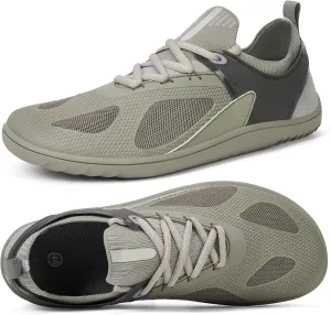 HiGropcore Barefoot Shoes for Men Wide Toe Box Zero Drop Arch Support Minimalist Gym Shoes Fashion Deadlift Cross Training Sneakers