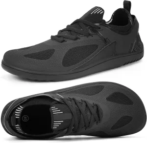 HiGropcore Barefoot Shoes for Men Wide Toe Box Zero Drop Arch Support Minimalist Gym Shoes Fashion Deadlift Cross Training Sneakers