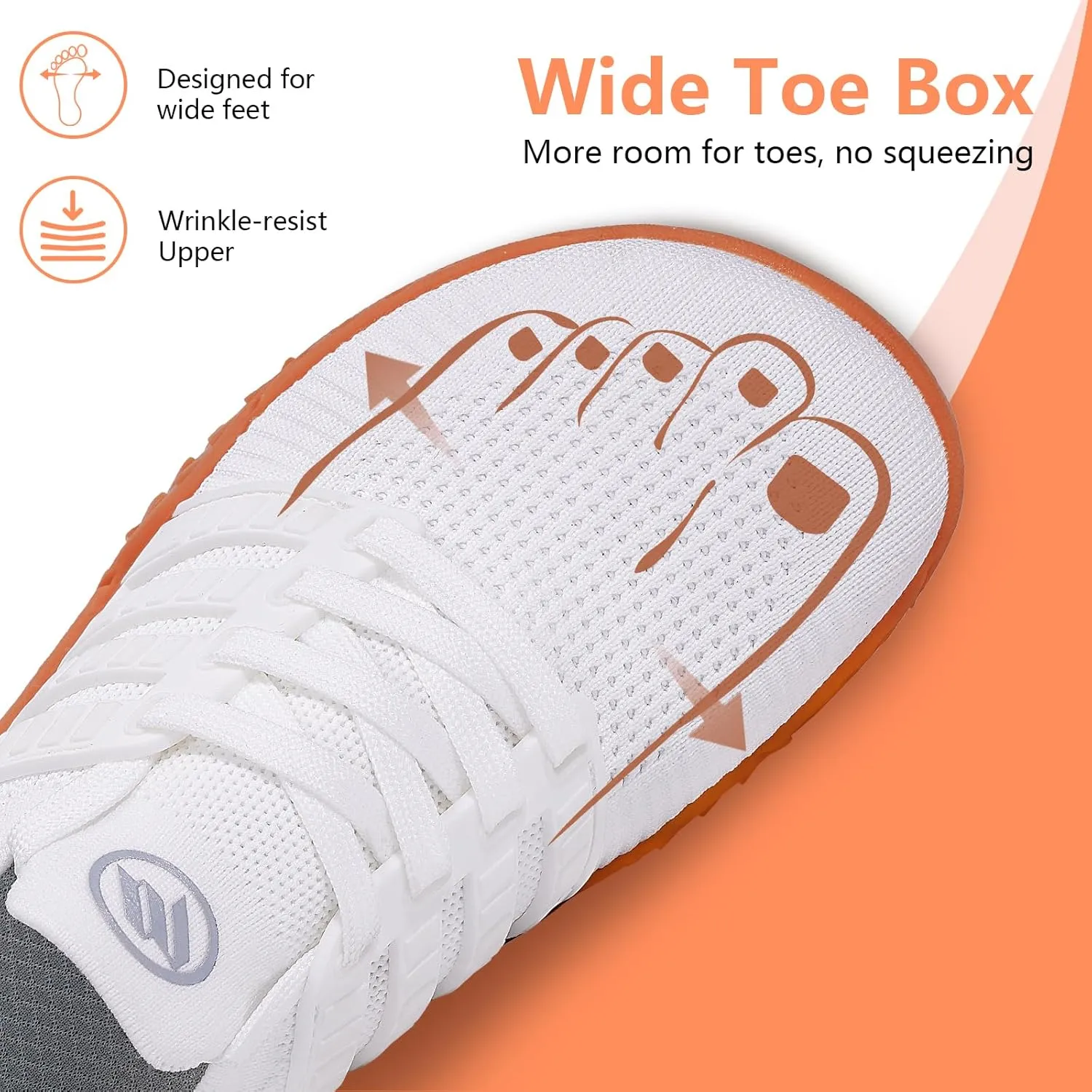 Hike Barefoot Shoes Wide Toe Box Shoes for Women Men Footwear, Minimalist Zero Drop Non-Slip Walking Sneakers, Lightweight Comfortable Casual Shoe Training Running Gym Fashion Sneakers