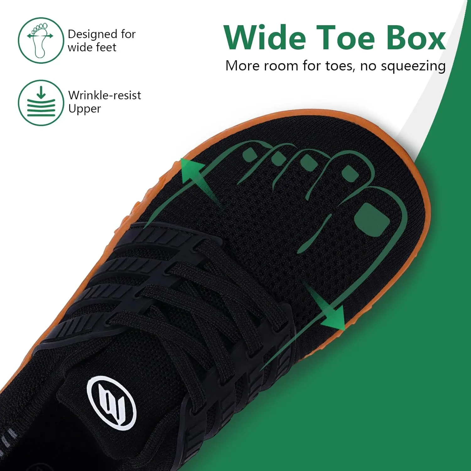Hike Barefoot Shoes Wide Toe Box Shoes for Women Men Footwear, Minimalist Zero Drop Non-Slip Walking Sneakers, Lightweight Comfortable Casual Shoe Training Running Gym Fashion Sneakers