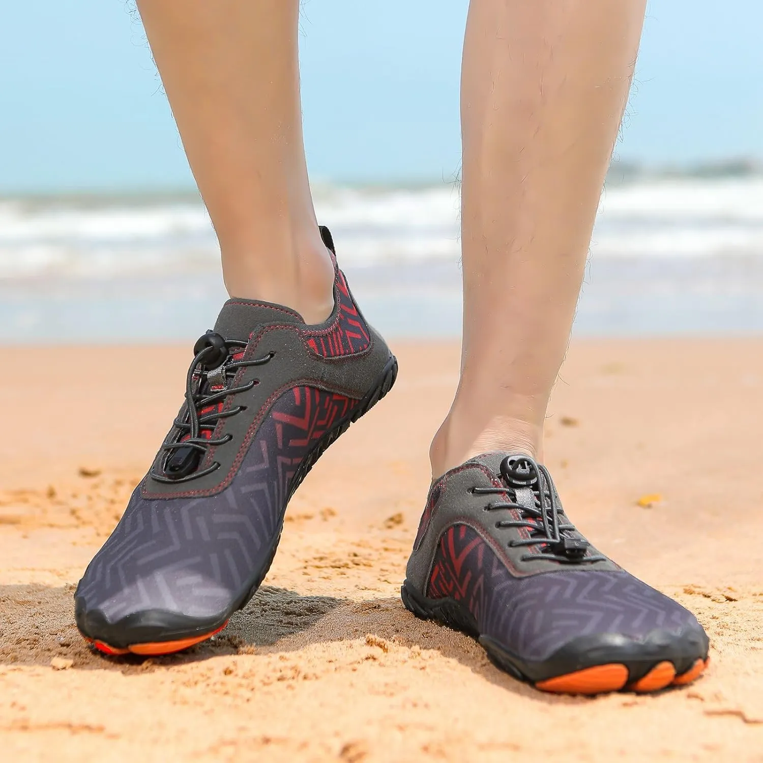 Hiking Footwear Barefoot Womens Shoes Healthy Non-Slip Unisex Water Pro Wide Toe Box Sneakers Diabetes Breathable Grounded Aqua Swim Pool Beach Hike Running Walking Athletic Shoe Waterproof