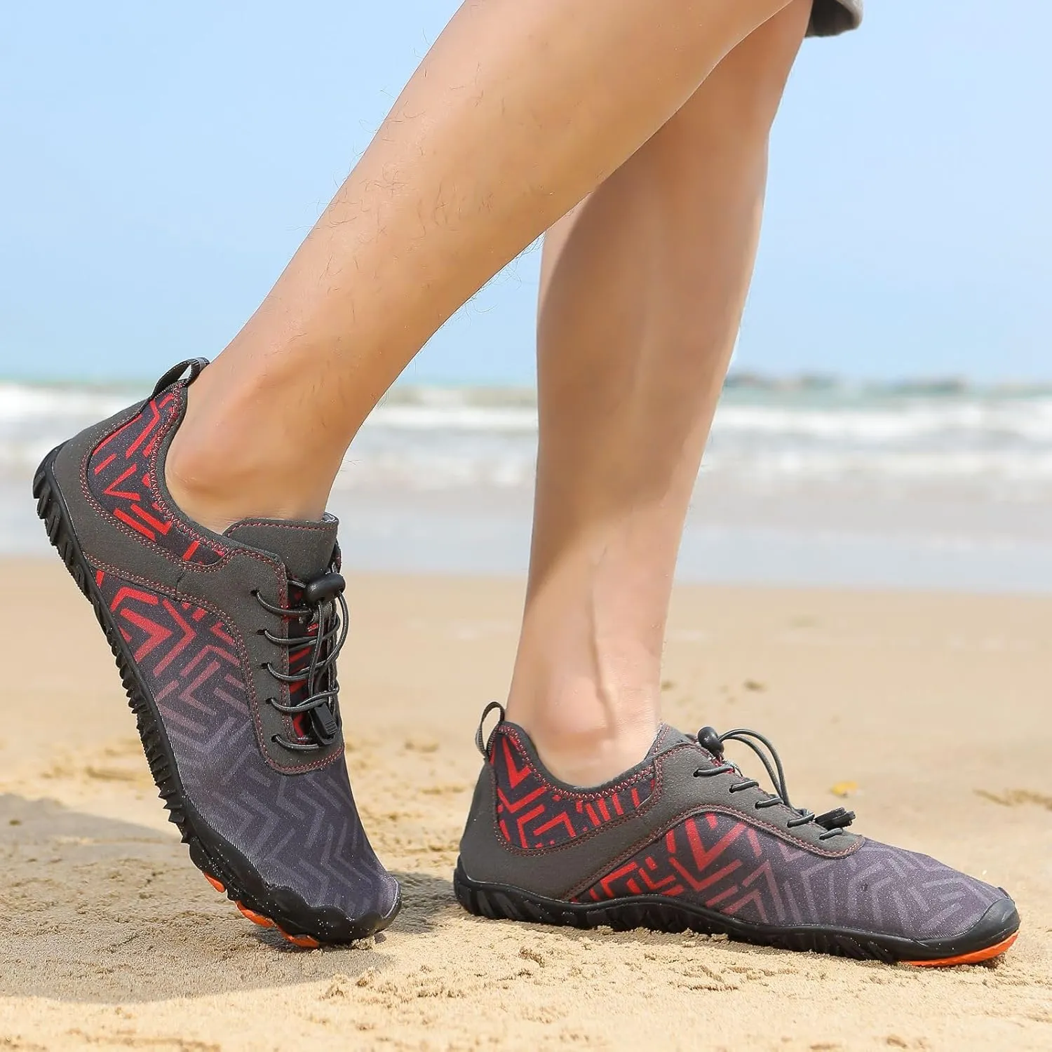 Hiking Footwear Barefoot Womens Shoes Healthy Non-Slip Unisex Water Pro Wide Toe Box Sneakers Diabetes Breathable Grounded Aqua Swim Pool Beach Hike Running Walking Athletic Shoe Waterproof