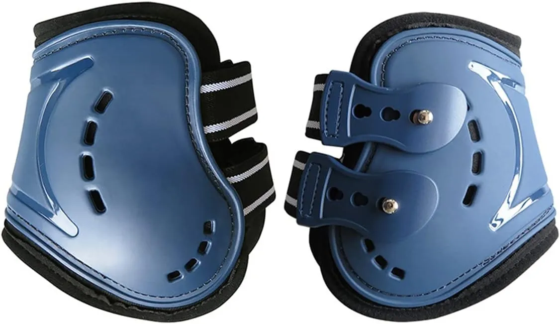Horse Boots Open Front Jumping Tendon Sport Boots, Hind Fetlock Boots, Secure Leg Protection, Classic Breathable Equine Supplies, Set of 4