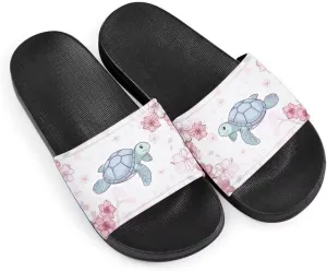 Howilath Novelty Animals Pattern Women's Slide Sandals, Casual Soft Sole Open Toe Non-Slip Single Band Slide Sandals