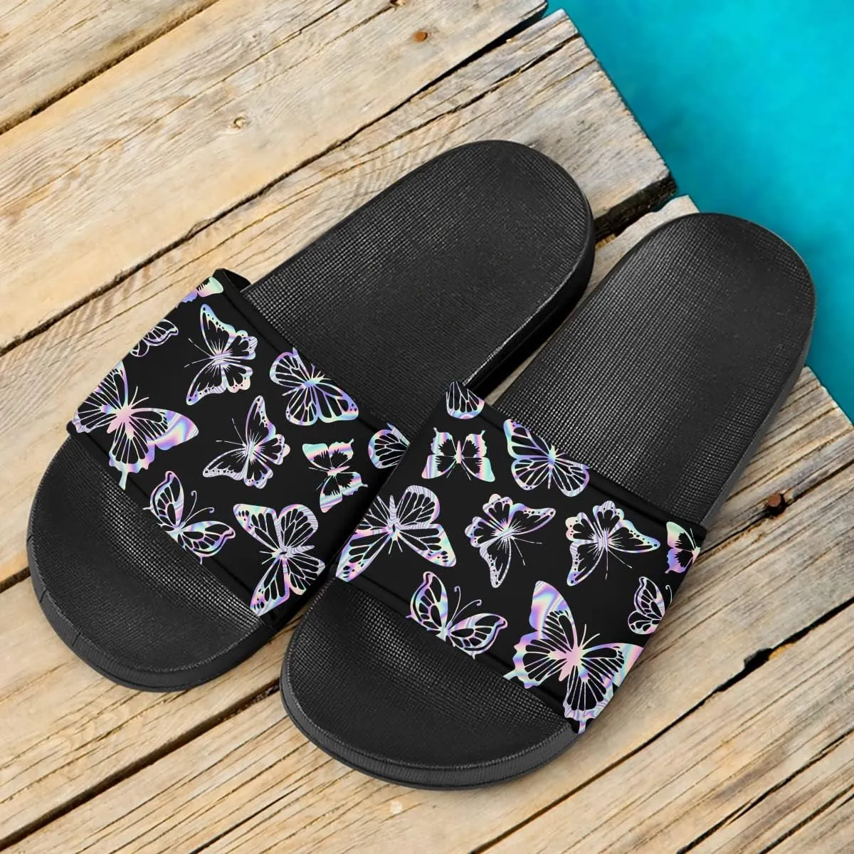 Howilath Novelty Animals Pattern Women's Slide Sandals Undersea Travel Print EVA Soft Sole Open Toe Flat Sandals for Women Gift