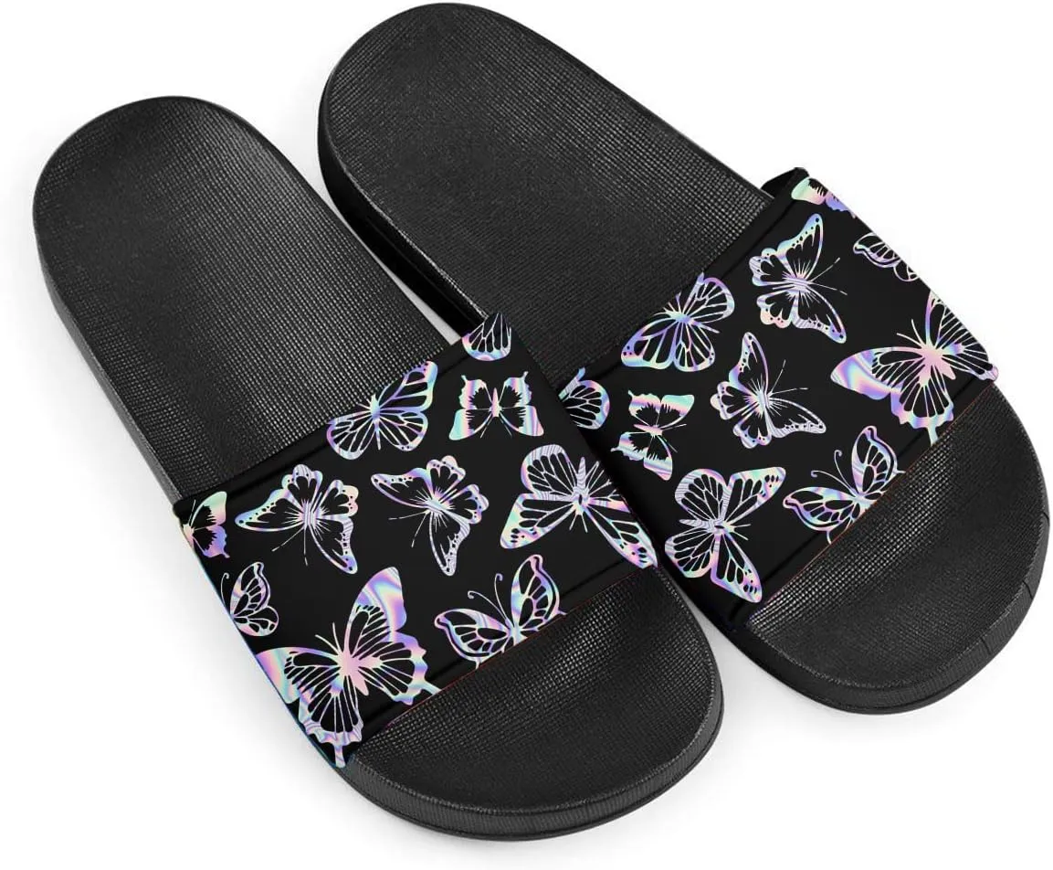Howilath Novelty Animals Pattern Women's Slide Sandals Undersea Travel Print EVA Soft Sole Open Toe Flat Sandals for Women Gift
