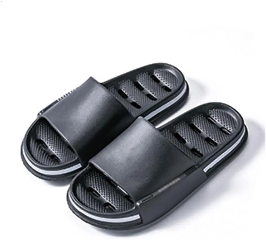 HSQMA Womens Slippers, Ultra-Soft Thick Soled Sandals for Home Bathroom, Shower Bathroom Sandals Shoes Non-Slip Platform Slide Sandal，Quick Drying Shower Pillow Slides Cloud Shoes