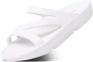 HUHV Recovery Comfort Sandals- Orthopedic Flip-Flop and Slide Sandals with Arch Support and Extra Cushion EVA Footbed for Men and Women
