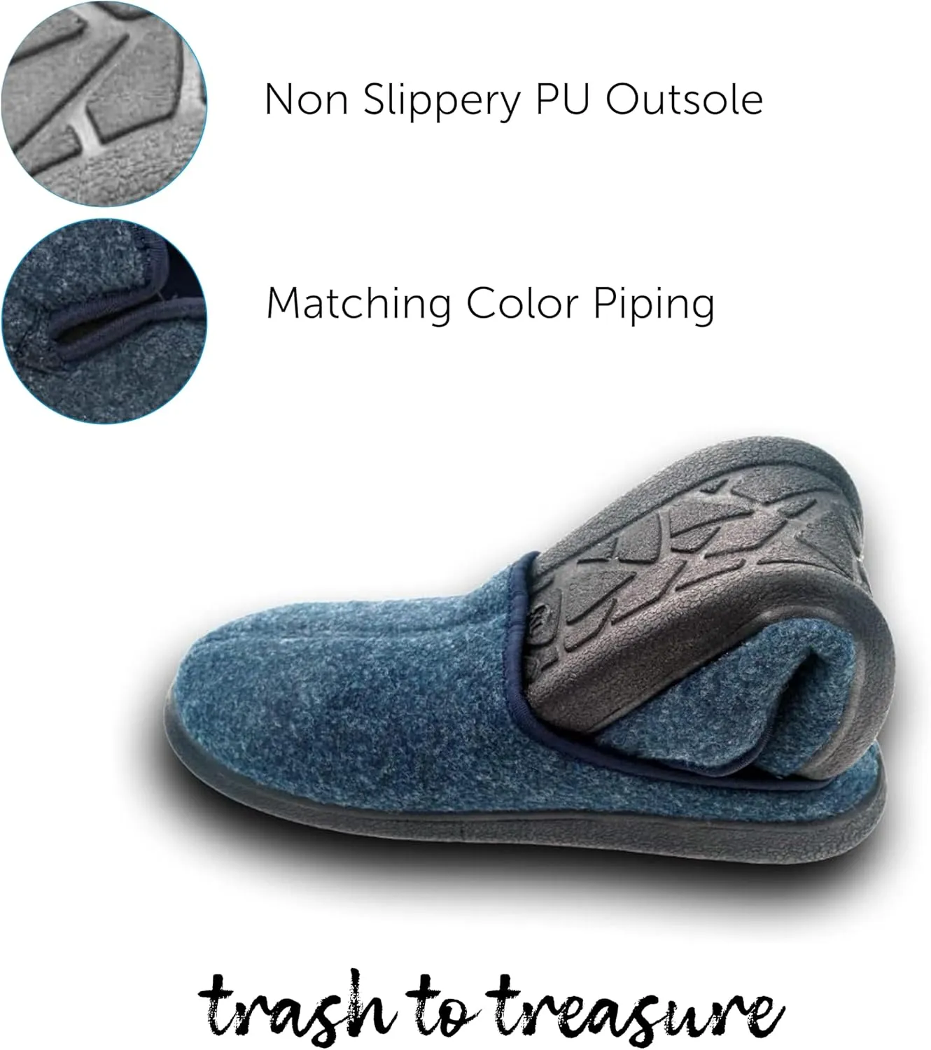 I Bottle Men's recycled comfortable, soft, indoor outdoor sandals